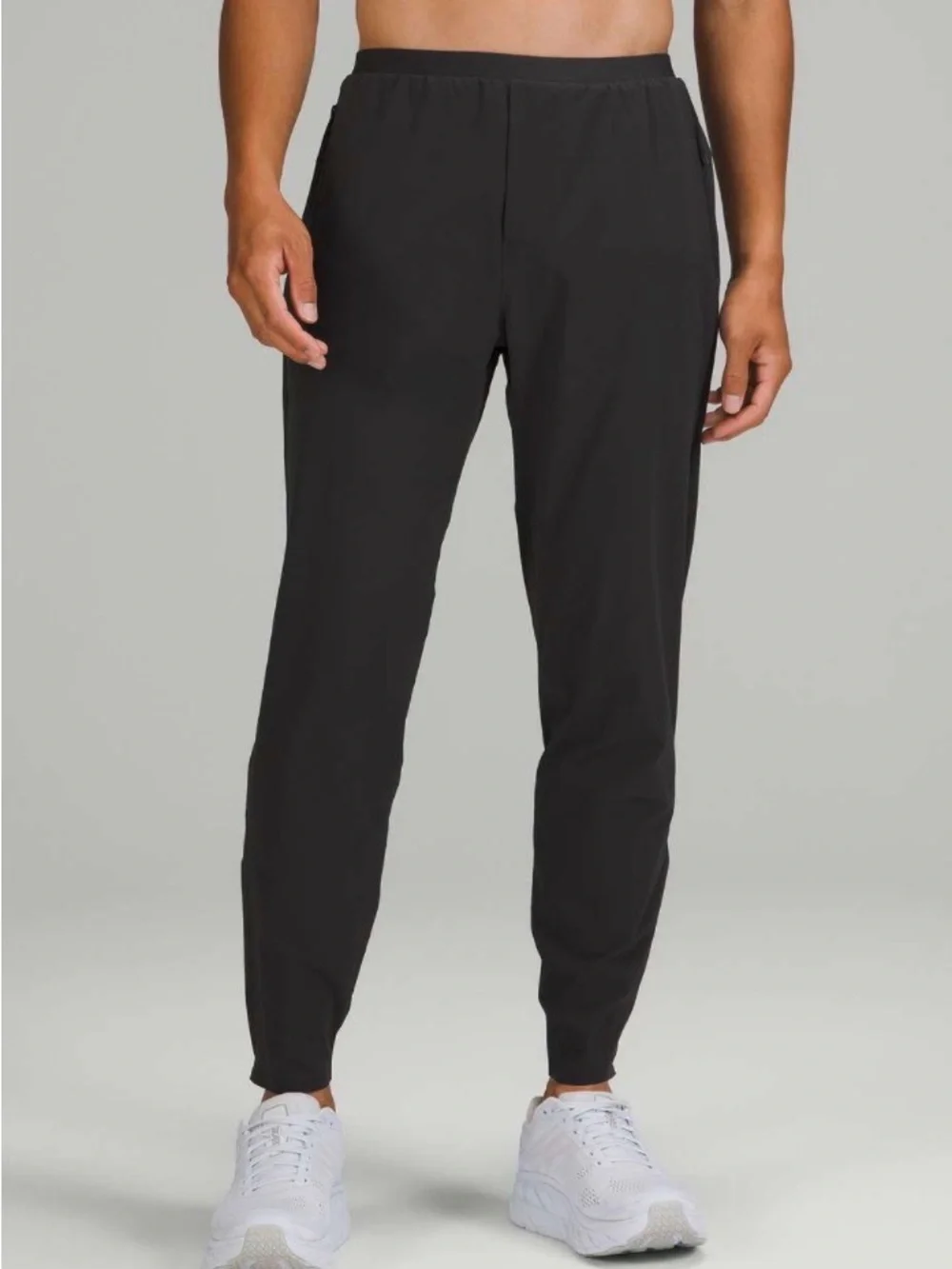 lululemon athletica Men’s Black Snap-Waist Joggers